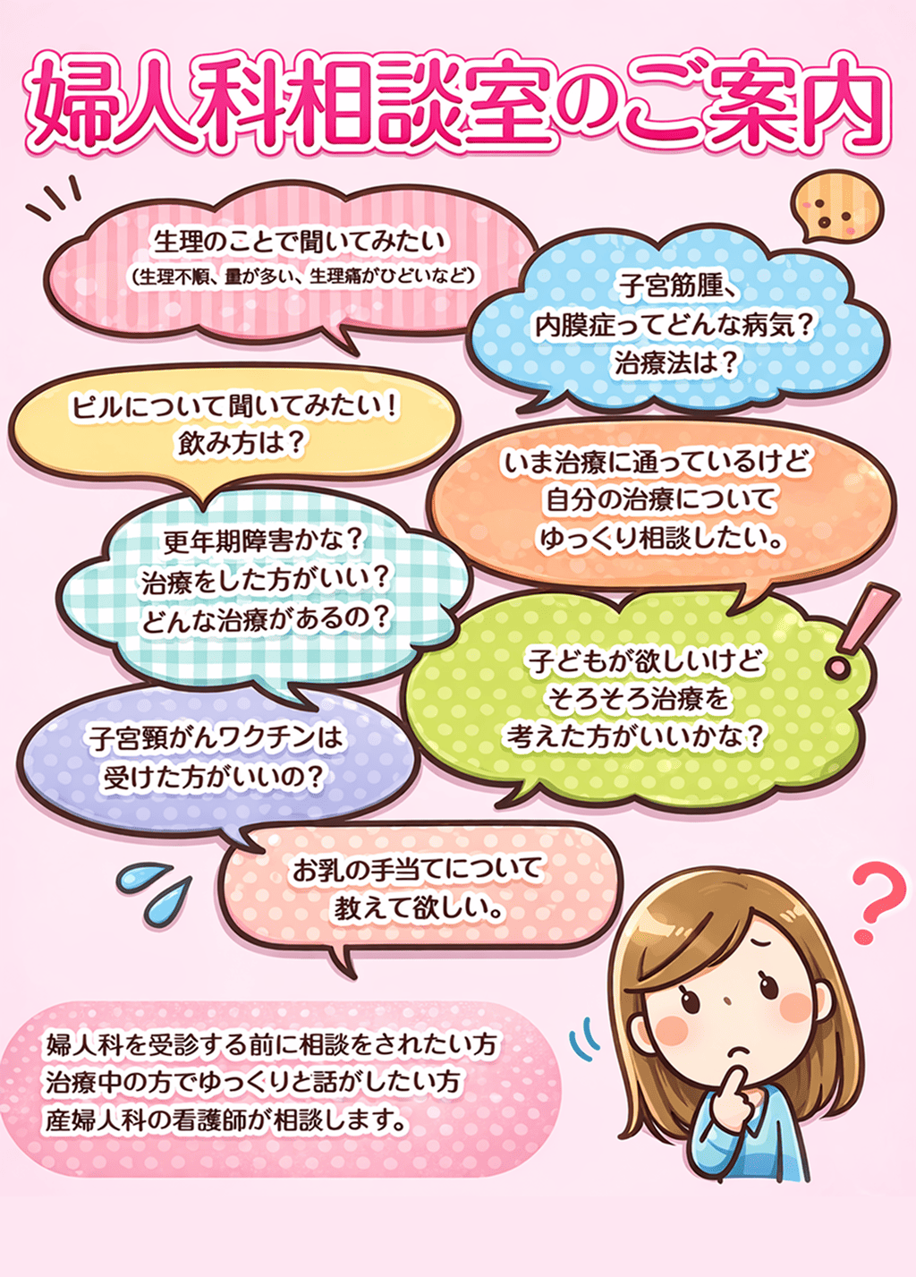 婦人科相談室のご案内