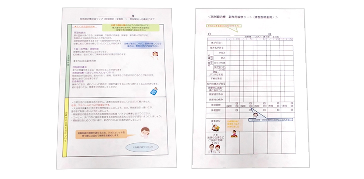 治療中の生活についてのご案内