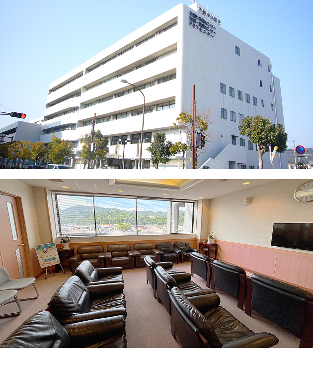 病院外観、院内風景